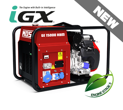 Generator Mosa GE 15000 HBM - AVR,  12,6 kW, monofazat, benzina, motor Honda i-GX800 [1]