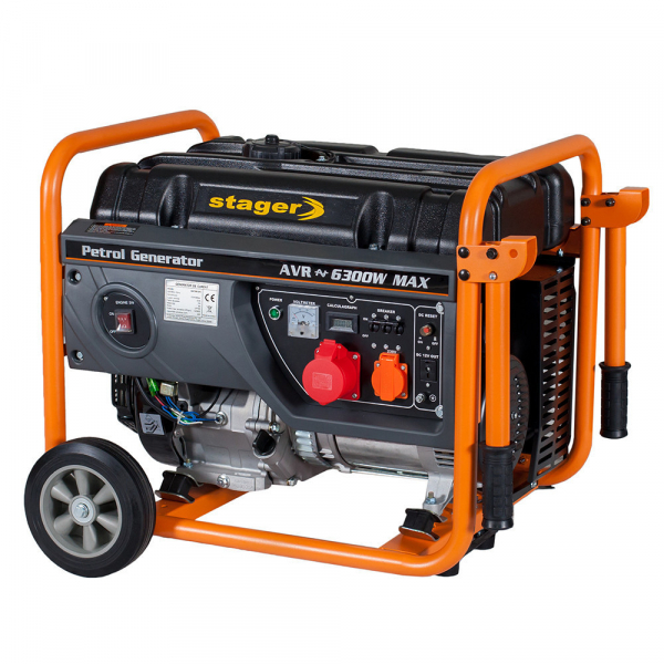 Stager GG 7300-3W generator open-frame 5.8kW, trifazat, benzina, pornire la sfoara [2]
