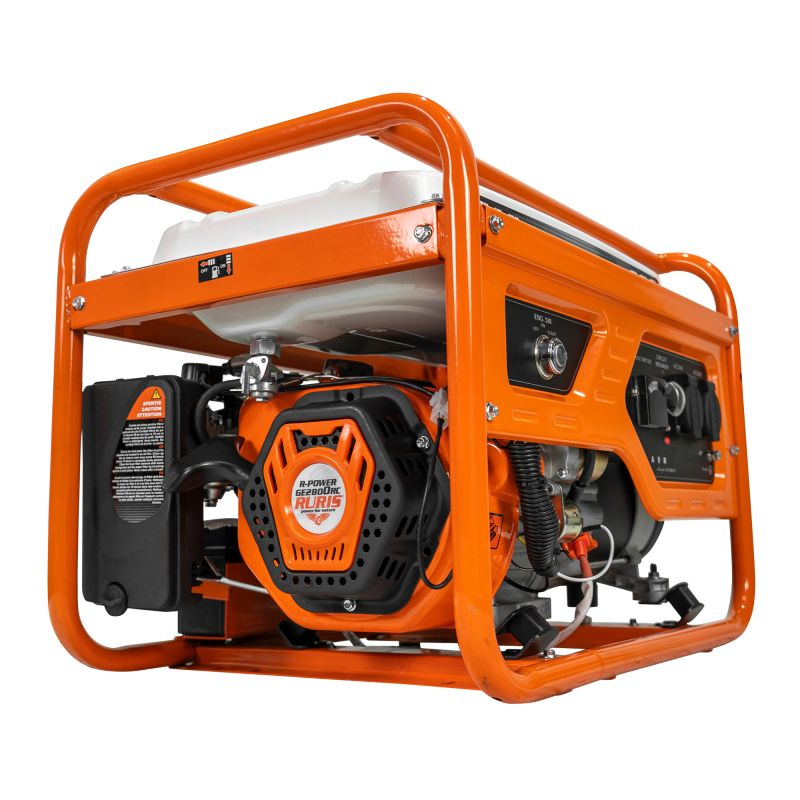 Generator open frame Ruris R-Power GE 2800RC, 7 CP, 2.8 kW, monofazat, benzina, pornire electrica, bobinaj cupru 100%, telecomanda [4]