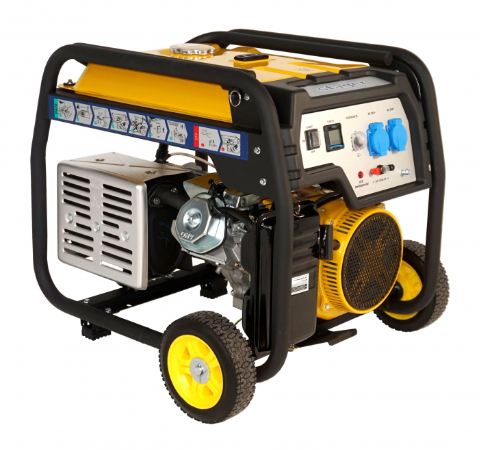Generator open frame Stager FD 7500E 5160007500  6kW, monofazat, benzina, pornire electrica [2]