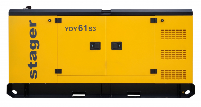 Generator insonorizat Stager YDY61S3  61kVA, 49 kw, 79A, 1500rpm, trifazat, diesel [3]