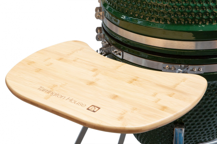 Gratar pe carbune Tarrington House AUPLEX Kamado, corp si bol din ceramica, diametru suprafata de gatit 47cm, verde [6]