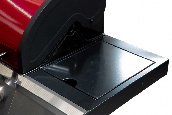Gratar Tarrington House Moncton PAXTON cu 4+1 arzatoare, grill de fonta 73x41,5 cm, butoane cu led, aprindere electrica, rosu [4]