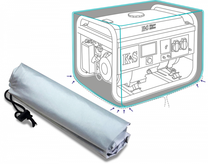 Husa pentru generator Konner Sohnen KS Cover 20 potrivita pentru KS 5000, KS 7000, KS 9000, KS 10000 [4]
