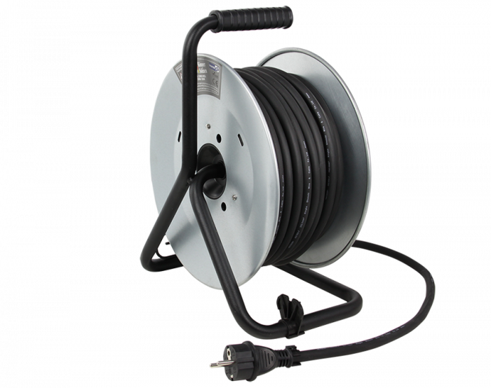 Prelungitor cu tambur KS CRM-30M Konner & Sohnen, 3600 W, 30 metri, stecher 1 x 16А / 230V, prize 4 x 16А / 230V, cablu 3*2.5 mm din cupru, tambur din metal [8]