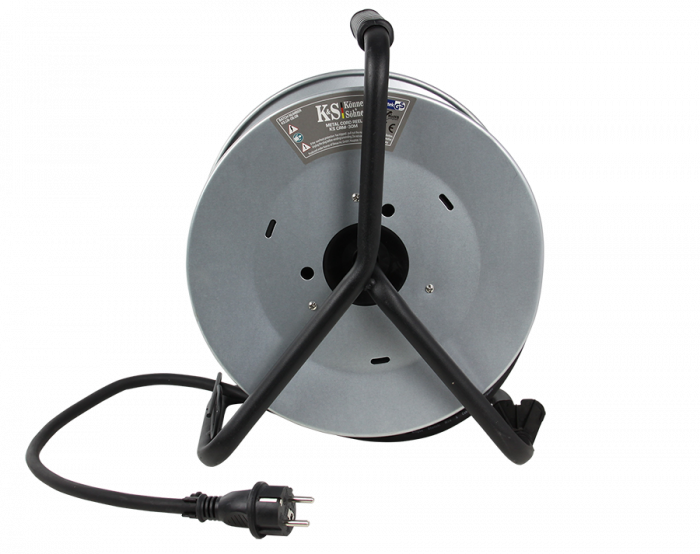 Prelungitor cu tambur KS CRM-30M Konner & Sohnen, 3600 W, 30 metri, stecher 1 x 16А / 230V, prize 4 x 16А / 230V, cablu 3*2.5 mm din cupru, tambur din metal [6]