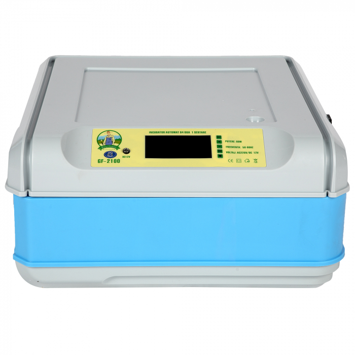 Incubator automat Micul Fermier GF-2100 64 oua 1 sertar, alimentare 220V si 12V [3]