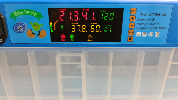 Incubator automat Micul Fermier cu 2 etaje 128 oua gaina GF-1509 [7]