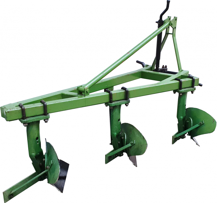 Jinma 1L-330 - Plug cu 3 trupite pentru tractor, 3 prinderi, reglaj excentric, 35cm [2]
