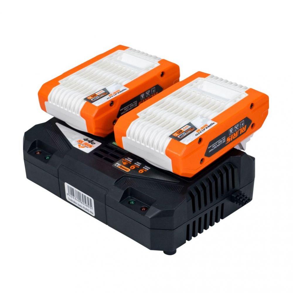 Kit 2 acumulatori + Încărcător dublu RURIS Alfa UP 4444e 20V, 2x4Ah [5]