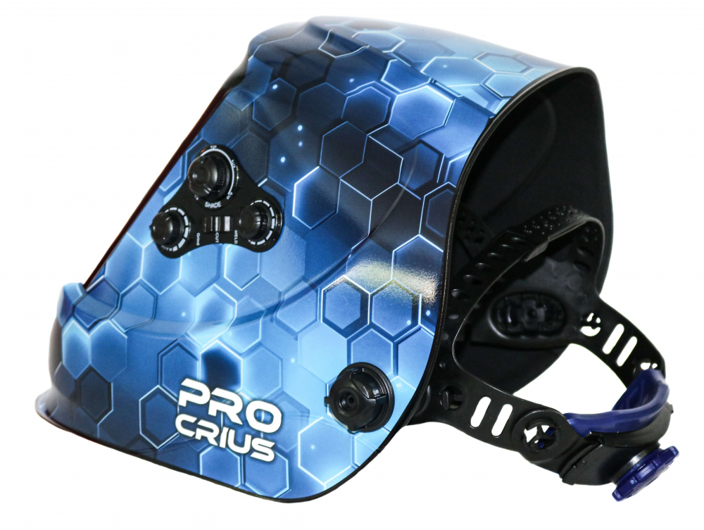 Masca de sudura cu cristale lichide 4 Senzori CRIUS, camp vizual 100x93 mm, tehnologie TRUE COLOR [2]
