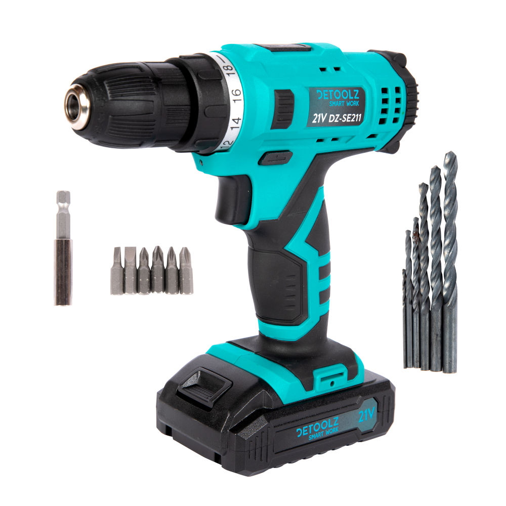 Masina de gaurit insurubat cu accesorii 21V Li-Ion Detoolz DZ-SE211 [17]