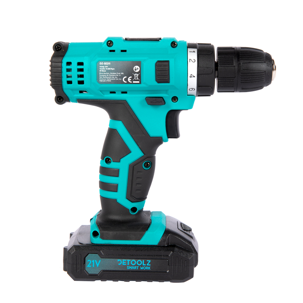 Masina de gaurit insurubat cu accesorii 21V Li-Ion Detoolz DZ-SE211 [21]