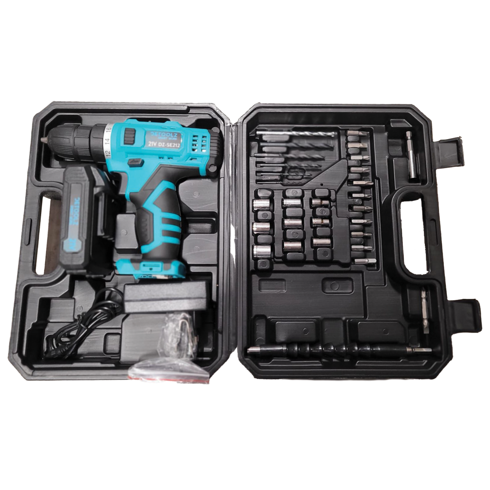 Masina de gaurit insurubat cu accesorii 21V Li-Ion Detoolz DZ-SE211 [7]