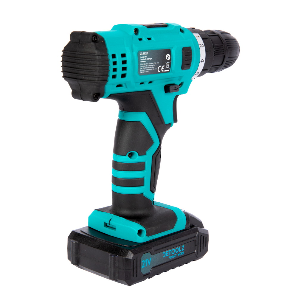 Masina de gaurit insurubat cu accesorii 21V Li-Ion Detoolz DZ-SE211 [20]