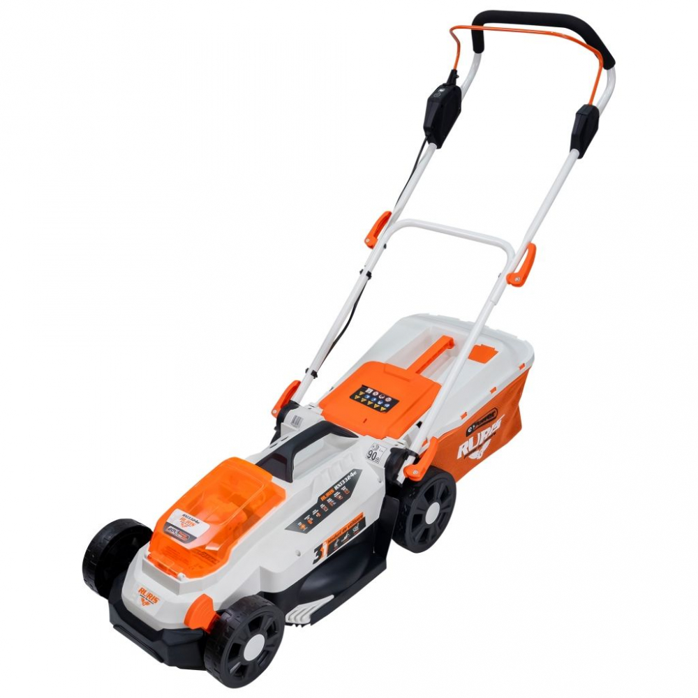 Masina de tuns gazon pe Acumulator RURIS RXI 3324e power alfa up Li-ion: 20V 4 Ah, 33cm (contine acumulator+incarcator) [3]