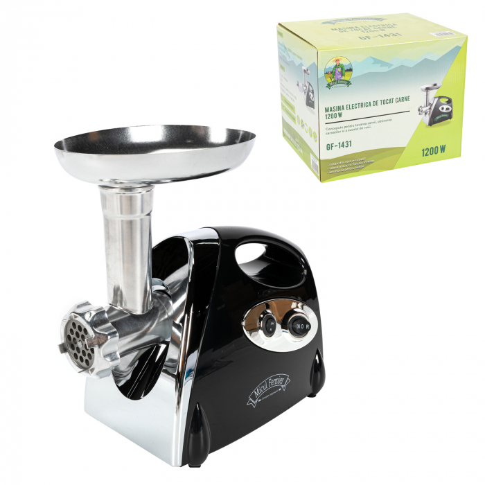 Masina electrica de tocat carne NEAGRA 1200W JIA [2]
