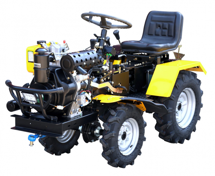 Mini tractor ProGARDEN Campo T12 4560000062 4x4, 12CP, diesel, ridicare hidraulica fata si spate, transmisie sincronizata [2]