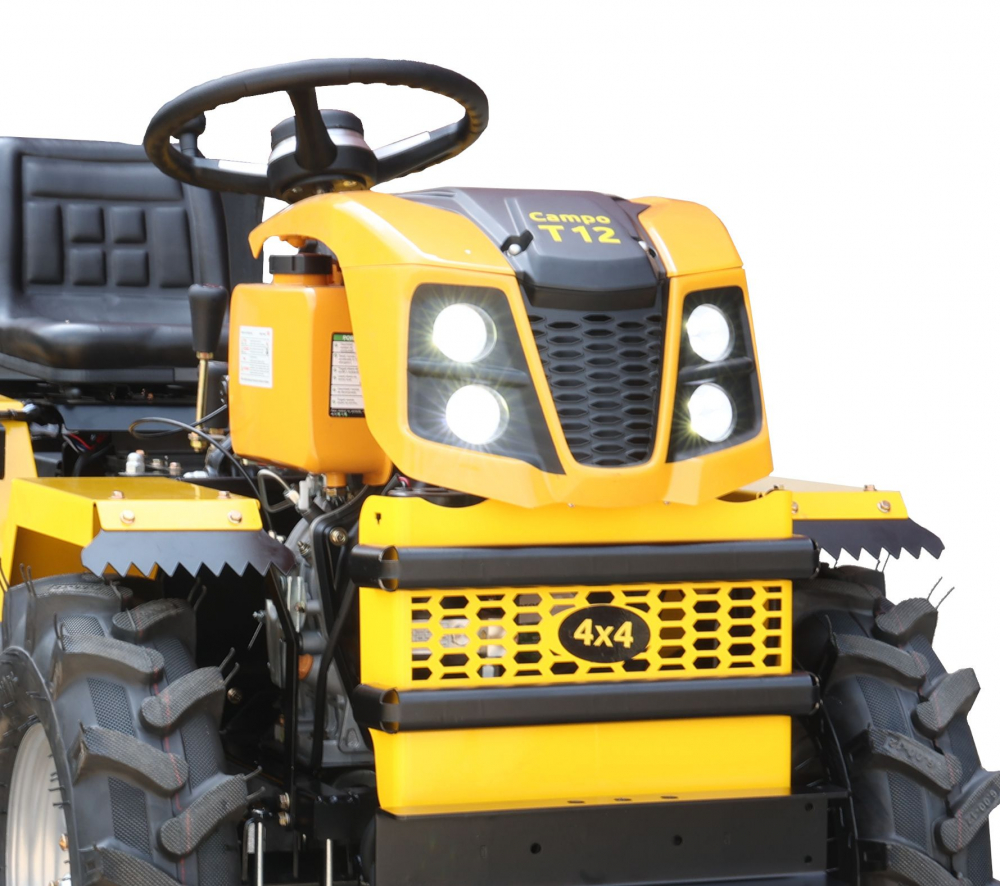 Minitractor ProGARDEN Campo T12 G2 4560000079 4x4, 12CP, diesel, hidraulica fata-spate, roti 6.00-12 [2]