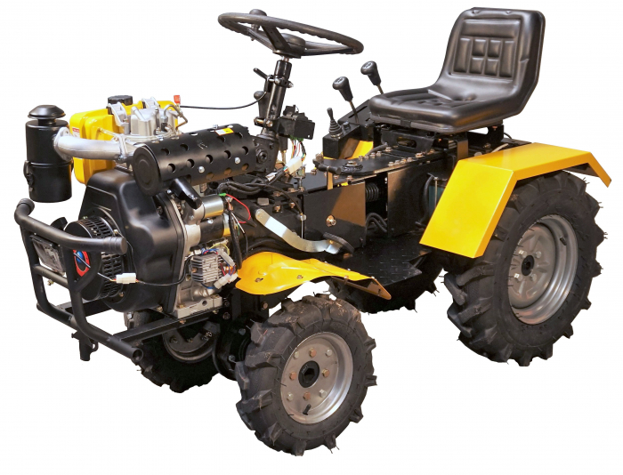 Mini tractor ProGARDEN Campo T12609 4560FS12609 4x4, 12CP, diesel, ridicare hidraulica fata/spate [2]