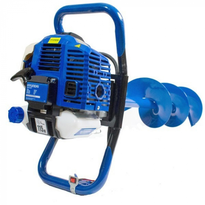 Motoburghiu Hyundai HY-EA520, benzina 2,2 CP, include burghiu 100, 150, 200 mm [3]