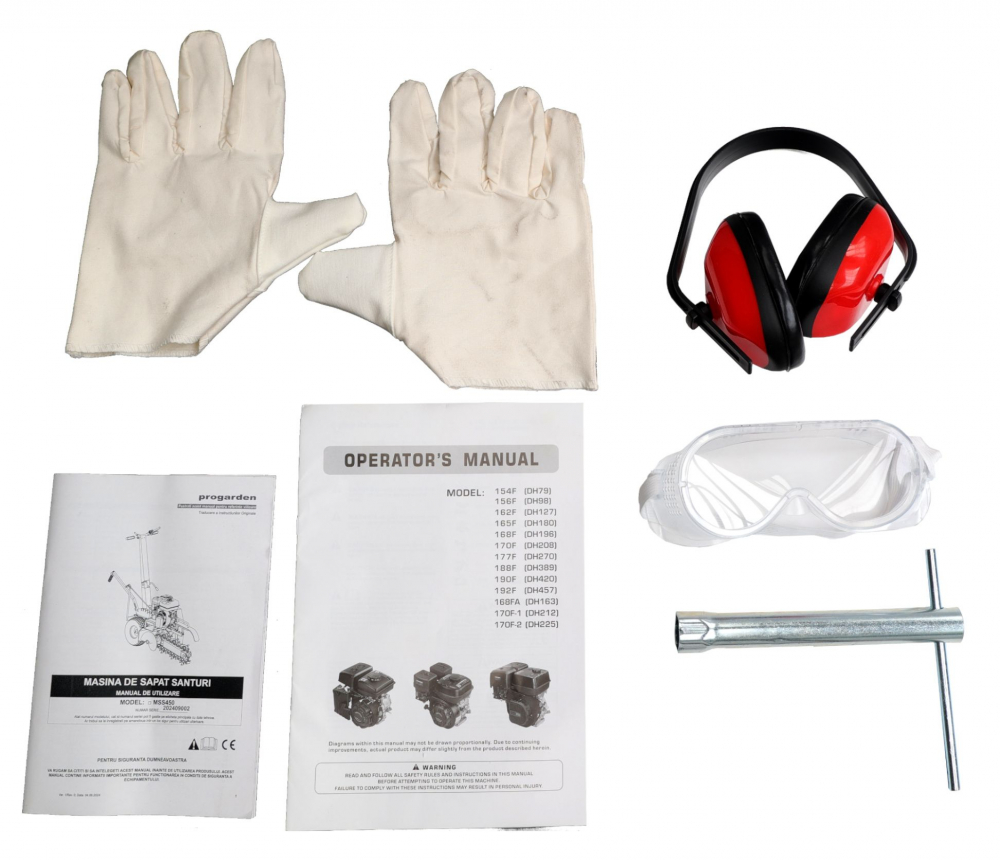 Masina de sapat santuri ProGARDEN MSS450 5162000009, 7CP, benzina, latime 100 mm, adancime 450 mm [5]