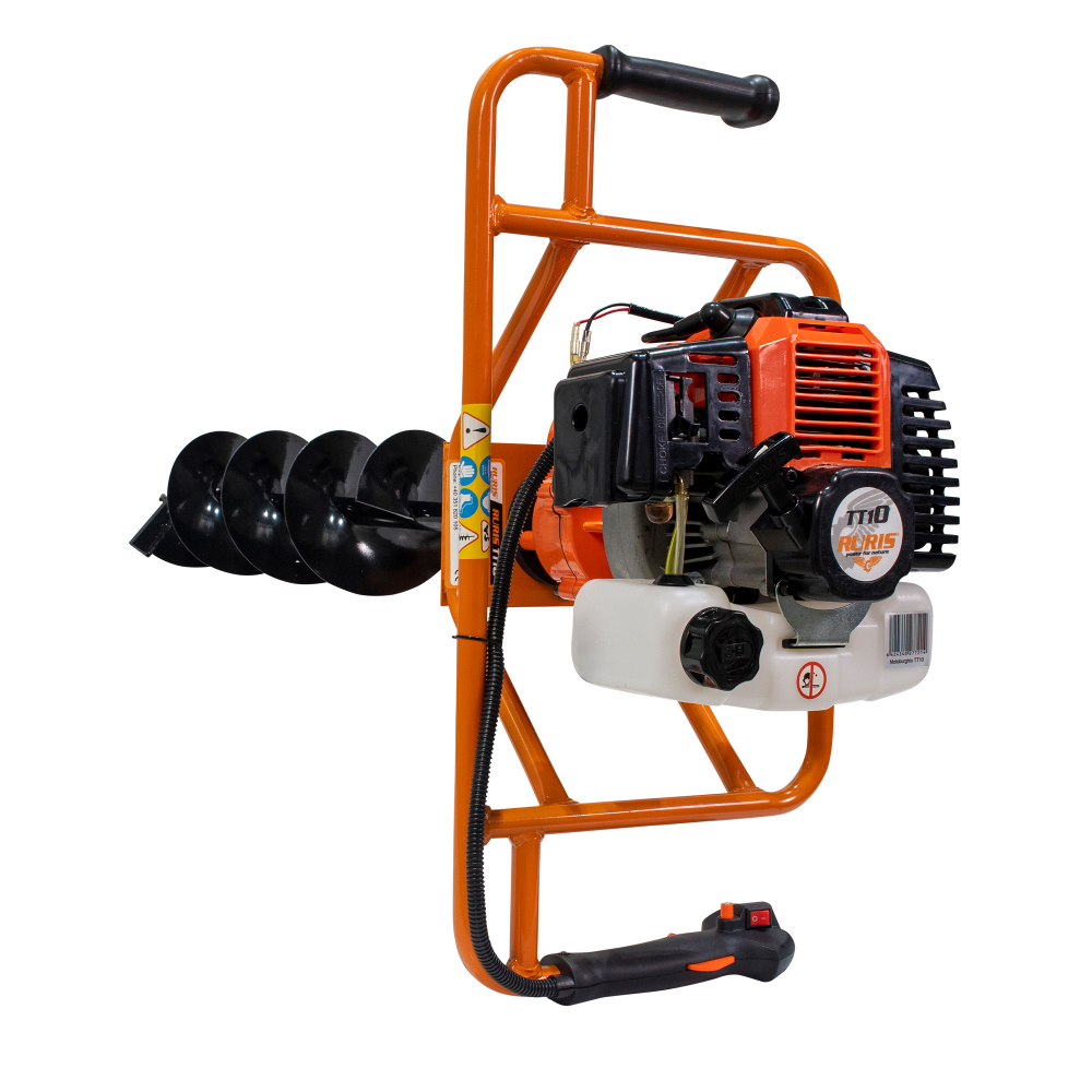 Motoburghiu RURIS TT 10, benzina 1.7CP, include burghiu 100, 150 mm [3]