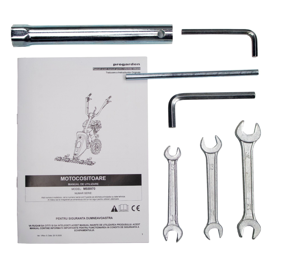 Motocositoare cu bara dubla mobila ProGARDEN MSB970 97cm, 7.5CP, benzina 4T, 2 viteze [7]