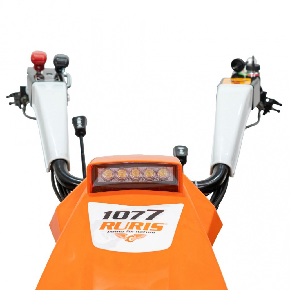 Motocultivator RURIS 1077S 16CP, benzina, pornire electrica, 3+2 viteze, diferential + freza de sapat SX77 80 cm [12]