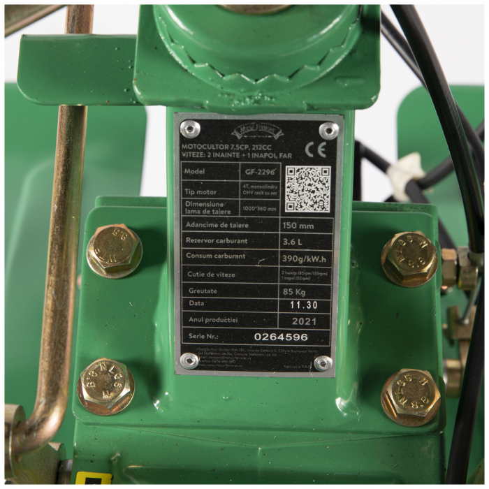 Motocultor Micul Fermier GF-2296 7,5CP, 212CC, viteze: 2inainte+1inapoi, far [14]