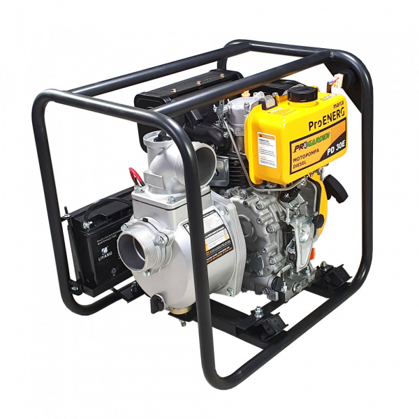 Motopompa ProGARDEN PD30E 1158010030E  3 toli/75mm, diesel, apa curata, pornire electrica [5]