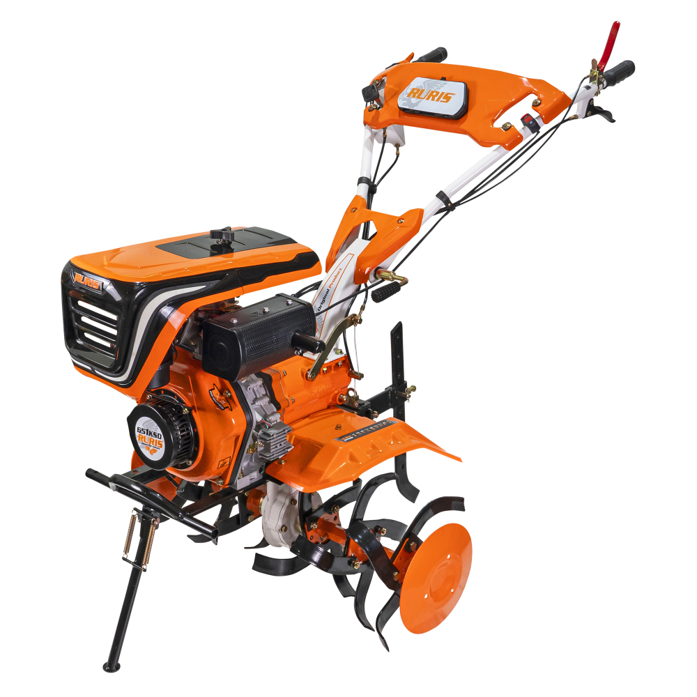 Motosapa RURIS 651KSD Diesel 6 CP cu rarita, roti metalice 400 si roti 4.00-8 [4]