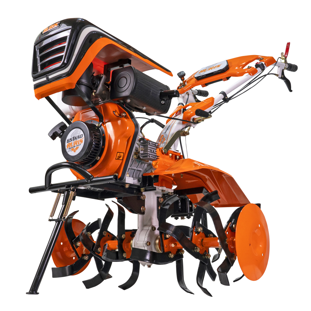 Motosapa RURIS 651KSD Diesel 6 CP cu rarita, roti metalice 400 si roti 4.00-8 [2]