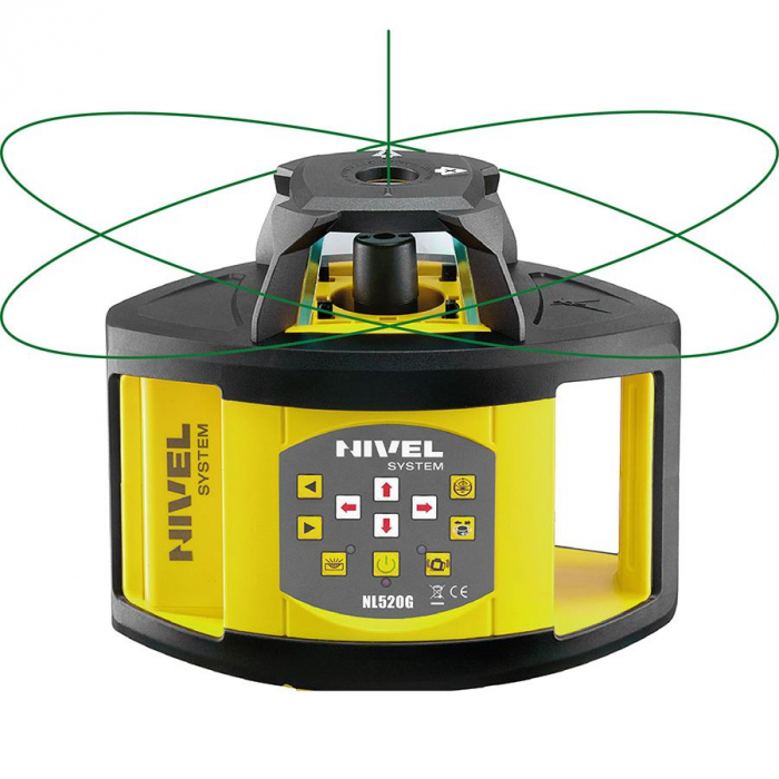 Nivela laser rotativă Nivel System NL520G distanta maxima 500m cu fascicul verde [5]