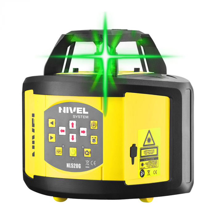 Nivela laser rotativă Nivel System NL520G distanta maxima 500m cu fascicul verde [2]