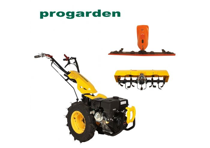 Pachet promotional Motocultor multifunctional Progarden BT330/G177 + Freza tractata Progarden BT-X65 + bara cosire 1200mm, ulei motor si transmisie [2]