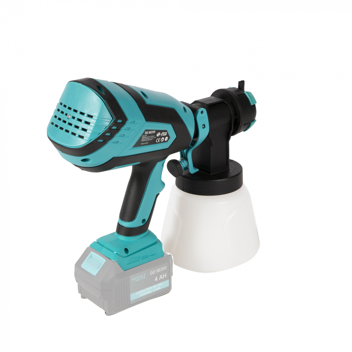 Pistol vopsit Detoolz DZ-SE230 18V 600ml/min rezervor 1000ml [4]
