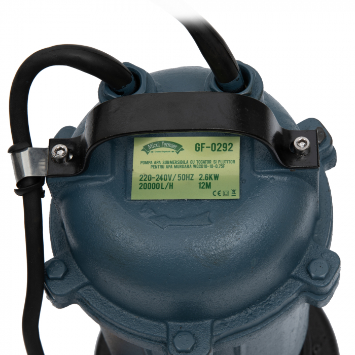Pompa apa murdara cu tocator si plutitor EUROAQUA Micul fermier GF-0292, 2 toli. 2.6 kw [3]