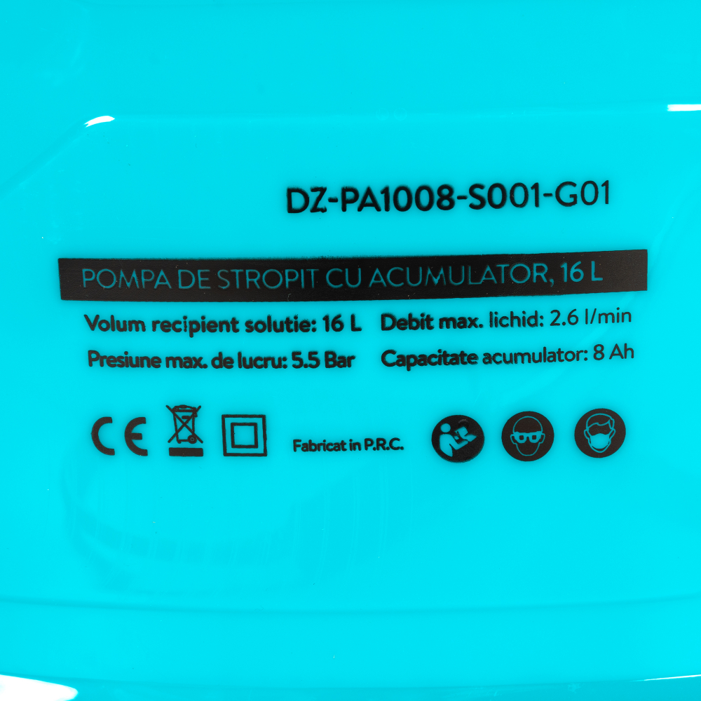 Pompa de stropit cu acumulator, Detoolz 16L [7]