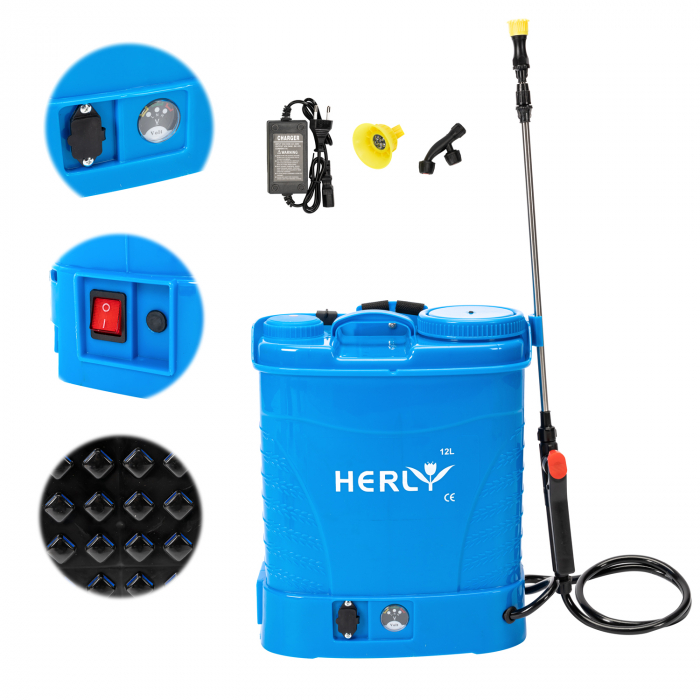 Pompa stropit cu acumulator Micul Fermier GF-1517 12L HERLY (ALBASTRA) [6]