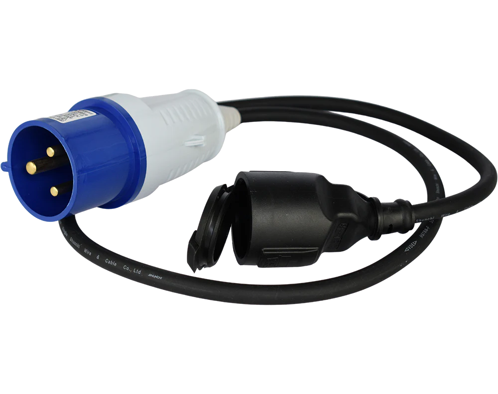 Prelungitor-adaptor KS EX1M-1S Konner & Sohnen, 3600 W, 1 metru, stecher 1 x 32А / 230V, prize 1 x 16А / 230V, cablu 3*1.5 mm din cupru [2]