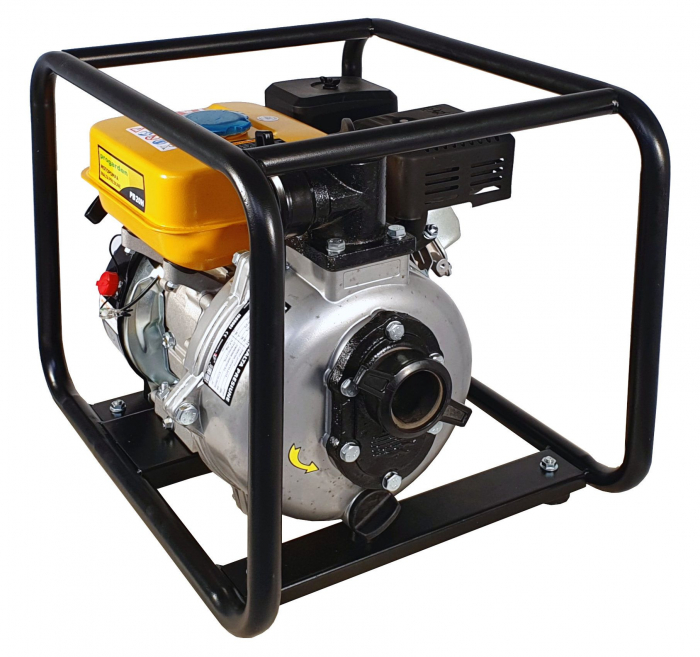 ProGARDEN PB20H 4510000050 motopompa 2"/50mm, benzina, apa curata, inalta presiune, pornire la sfoara [2]