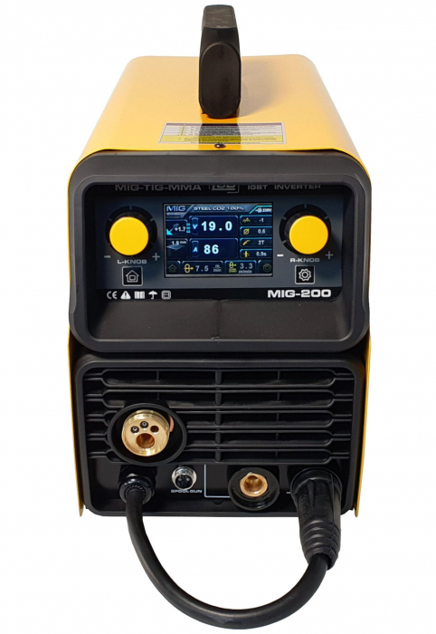 ProWELD MIG 200 Synergic 4551MIG200 invertor sudare MIG/MAG profesional + sarma flux 5 kg, 0.8 mm, + manusi sudura cu snur kevlar Jasic [2]