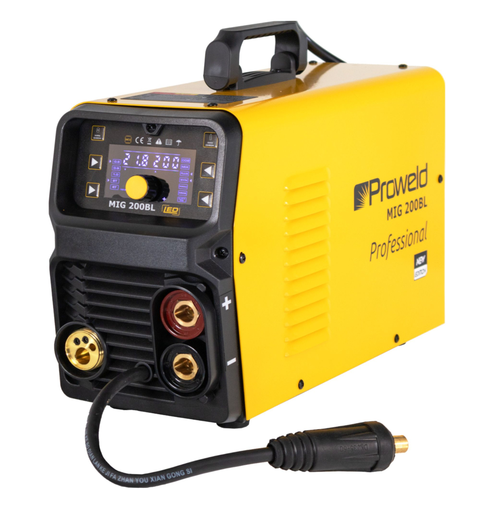 ProWELD MIG 200BL LED Synergetic, MIG/MAG, MMA, Oțel, Inox, Aluminiu, Fontă, 200A [3]