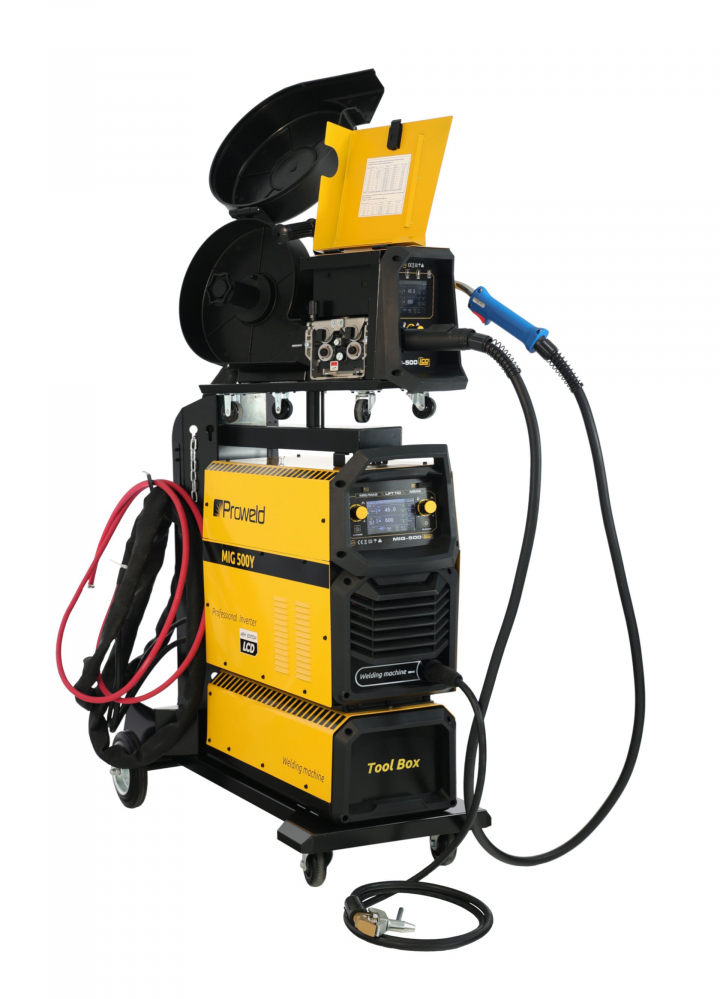 ProWELD MIG 500Y Synergetic Invertor sudare profesional MIG/MAG, MMA, Lift TIG + derulator detasabil [2]