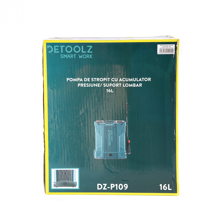 Pompa stropit acumulator Detoolz DZ-P109 16L presiune/suport lombar [5]