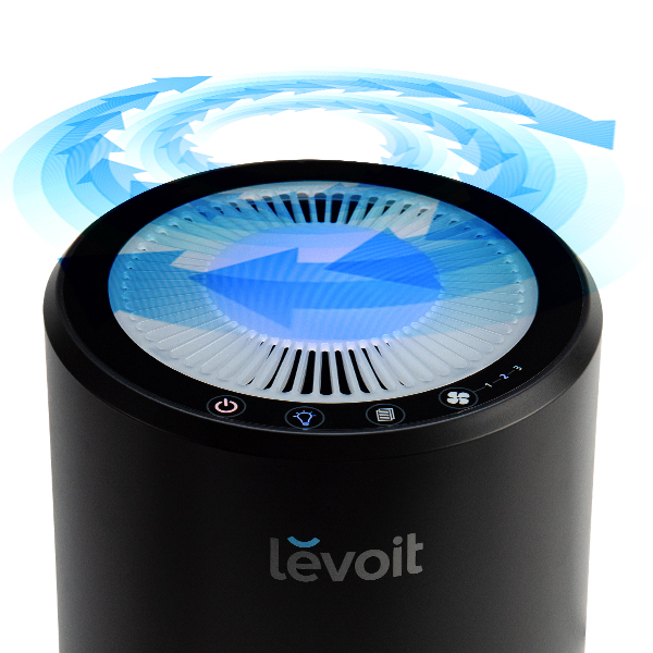 Purificator de aer Levoit LV-H132RBX, filtru true HEPA, filtru rezerva, filtrare 99.97%, 100% fara ozon, 15m2, touch screen, display lcd, negru [2]