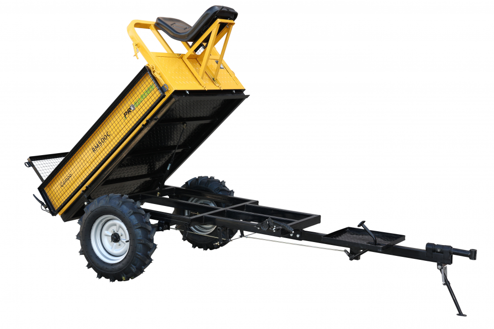 Remorca motocultor ProGARDEN Campo RM500C 468100RM500C 500kg interior bena 830x1310x280mm [3]