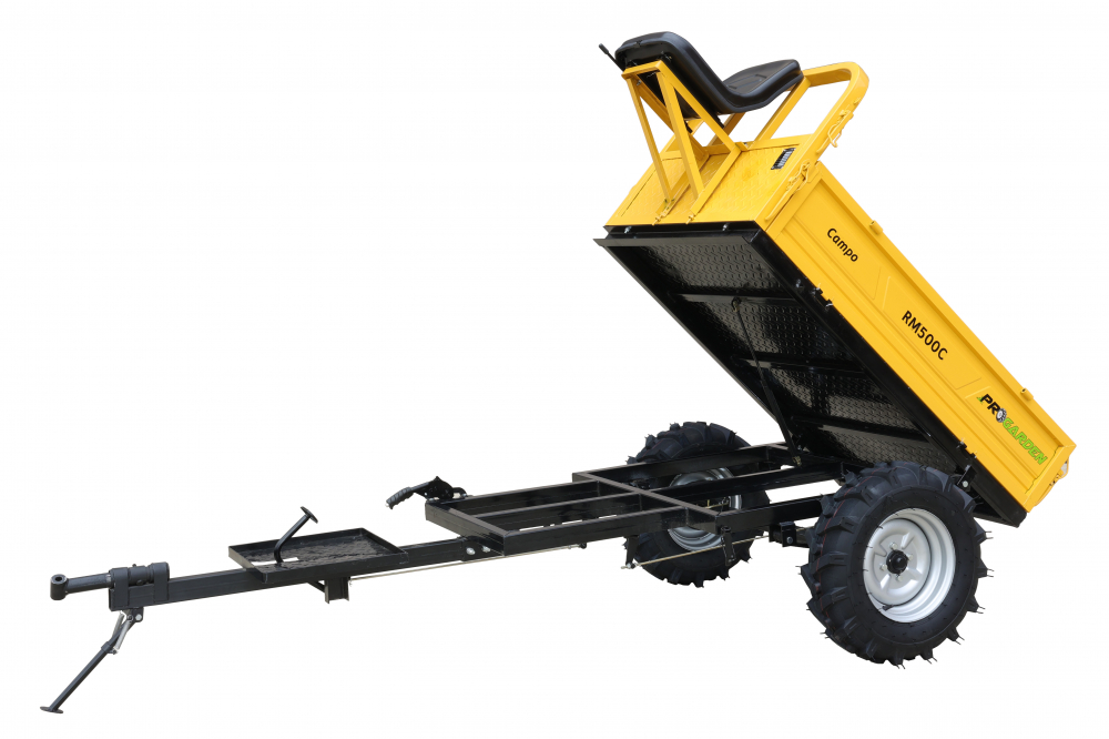 Remorca motocultor ProGARDEN Campo RM500C 468100RM500C 500kg interior bena 830x1310x280mm [2]