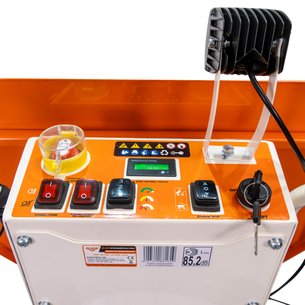Roaba Autopropulsata RURIS RTS 5000 ELECTRIC 500kg, senile, basculare hidraulica [7]